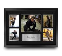 HWC Trading Tom Cruise Mission Impossible Gifts Printed Signed Autograph Picture Display for Movie Memorabilia Fans - A3 Framed