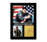 HWC Trading Tom Cruise Top Gun Capt. Pete 'Maverick' Mitchell Gifts Printed Signed Autograph Picture for Movie Memorabilia Fans - A4 Print Only (ID-005435)