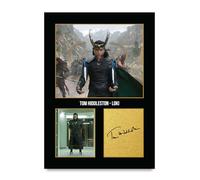 HWC Trading Tom Hiddleston The Avengers Loki Gifts Printed Signed Autograph Picture for Movie Memorabilia Fans - A4 Print Only (ID-005234)