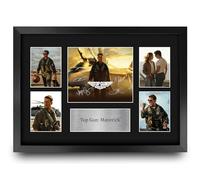 HWC Trading Top Gun 2 Maverick Gifts Printed Signed Autograph Presentation Display Montage for Movie Memorabilia Fans - A3 Framed