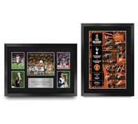 HWC Trading Tottenham Hotspur Collection Europa League Cup Winners 2025 Spurs Gifts Printed Signed Autograph Picture for Football Fans and Supporters - A3 Framed