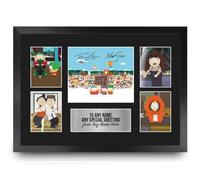 HWC Trading Trey Parker & Matt Stone South Park Personalised Gift - Signed Autograph Picture, Framed A3 TV Photo Display with Custom Name Message for Birthday Christmas Wedding