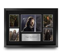 HWC Trading Viggo Mortensen The Lord of the Rings Gifts Printed Signed Autograph Picture Display for Movie Memorabilia Fans - A3 Framed