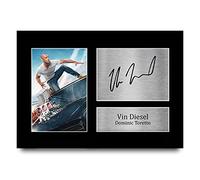 HWC Trading Vin Diesel Gift Signed A4 Printed Autograph Dominic Toretto Fast & Furious Gifts Print Photo Picture Display