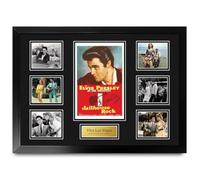 HWC Trading Viva Las Vegas Signed Movie Poster A2 Deluxe Framed Display | Elvis Presley, Film Poster and Multi-Photo Display, Printed Replica Autographs, Black Frame Made in Our UK Workshop