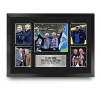 HWC Trading Walter Smith & Ally McCoist Personalised Gift - Signed Autograph Picture, Framed A3 Football Photo Display with Custom Name Message for Birthday Christmas Wedding
