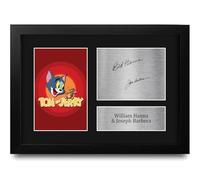 HWC Trading William Hanna & Joseph Barbera Tom & Jerry Creators Gifts Printed Signed Autograph Picture for Followers & Fans - A4 Framed