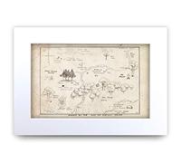 HWC Trading Winnie the Pooh Map A4 Printed 100 Aker Wood Nursery Print Baby Shower Room Gifts New Born Bedroom Gift Print Photo Picture Display