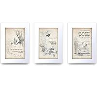 HWC Trading Winnie the Pooh Set of 3 x A4 Unframed Printed Quote Nursery Print Baby Shower Room Gifts New Born Bedroom Gift Print Photo Picture Display