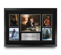 HWC Trading Winona Ryder Strange Hawkins Thing Joyce Byers Gifts Printed Signed Autograph Picture for TV Show Fans - A3 Framed