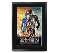 HWC Trading X-Men Days of Future Past Hugh Jackman Gifts Printed Poster Signed Autograph Picture for Movie Memorabilia Fans - A3 Framed