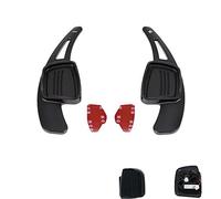 HWDFFA 2PCS/Pair for Audi TT Q7 R8 A6 S5 A4 B9 A5 Q2 S3 S4 TTS Q5 Q3 A6L 2018 2017 Sports Black CNC Billet Aluminum Steering Wheel Larger Paddle Shifter Extension Covers Replacement Paddle Shift