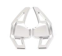 HWDFFA 2PCS/Pair Steering Wheel Larger Paddle Shifter Extension Covers for BMW 3 Series 4 Series 2 Series X1 X2 X3 X4 X5 X6 Car Accessories Sports Paddle Shift Sliver