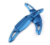 HWDFFA Car Aluminum Steering Wheel Shift Paddle Extended Shifter Trim Cover Kit Set for Toy&ota Camry 2018 2019 2020, Blue Blue