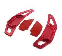 HWDFFA Car Aluminum Steering Wheel Shift Paddle Extended Shifter Trim Cover Kit Set for Toy&ota Corolla Camry 2012-2017, Red