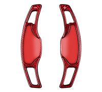 HWDFFA Carbon Fiber Paddle Red Shifter Extensions, Steering Wheel Paddle Shifter Extension Cover For Cad&illac CT5 2020 2021 2022