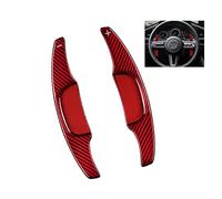 HWDFFA Carbon Fiber Replacement Steering Wheel Paddle Shifter for Mazda 3 Axela NextGen Mazda3 2017 2018 2019 2020 2021 Shift Paddles Interior Accessories-Carbon Black(Carbon Red)