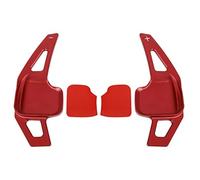 HWDFFA Pair Aluminum Alloy Red Steering Wheel Shift Paddle Shifter Extension Cover for BM&W X1 X2 X3 X4 X5 X6 Series F22 F23 F30 F31 F33 F34 F15 F16 F25 F26