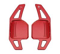 HWDFFA Pair Red Car Steering Wheel Shift Paddle Cover Shifter Extension for Au&di A3 A4L A5 A6 A7 A8 S5 Q5 Q7(Red)
