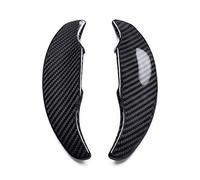 HWDFFA Rear Carbon Fiber Steering Wheel Shift Paddle Shifter Extension Trim Cover for Cad&illac ATS ATS-L, black