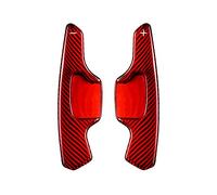 HWDFFA Replacement Steering Wheel Paddle Shifter Extension for FORD TAURUS LINCOLN MONDEO Real Carbon Fiber Extended Edition Automotive Interior Accessories-Carbon Red