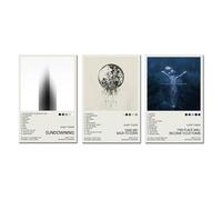 HWDNQGH Sleep Token Poster Album Cover Limited Edition Posters (Set of 3) Unframed 8in x 12in(20x30cm) Canvas Poster Bedroom Decor Sports Landscape Office Room Decor Gift