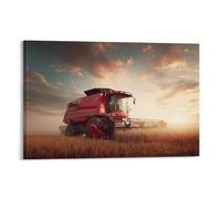 HWEICOIN Tractor Wall Decor Poster Farm Giclee Canvas Prints Modern Wall Art Picture Wall Hanging for Living Room Home Decorations 08x12inch(20x30cm)
