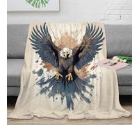 HWEIDONL Eagle Reversible Warm Throw Blanket 3D Printed Ultra Soft Fuzzy Bedspread for Teens Women Adults Bedroom Couch 60x80inch(150x200cm)