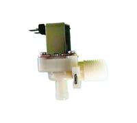 HWEIH 1/2 Voltios DC 12V 24V 36V 48V AC 110V 220V Vertical Normally Closed Solenoid Valve Water Inlet 1/2 Male Valve Outlet 8mm Pipe(DC 24V)