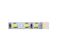 HWEIH 10pcs For BCD-459WDSS Refrigerator DC12V Led Bar MDDZ-187 CQC14134112291 Fridge White Light Led Strip 0064