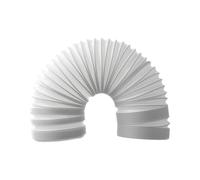HWEIH 13/15cm Exhaust Pipe Air Conditioner Pipe Pipe Duct Extension Portable White Extra Long Home Improvement PVC+steel Wire(13x100cm)