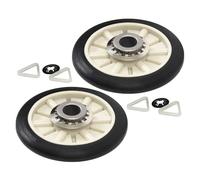 HWEIH 349241T Dryer Rear Drum Support Roller Kit Compatible With Dryers 26000349241,337089,3389901,3397588