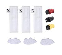 HWEIH Cover Round Brushes Floor Nozzle Cloths For SC2 SC3 SC4 SC5 Cleaner Accessories(Set 1)