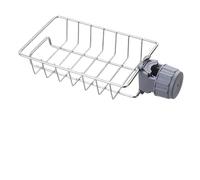 HWEIH Hanging Faucet Rack Adjustable Height Flexible And Rotatable Kitchen Sink Drain Holder Suitable For Soap, Sponges, Brushes