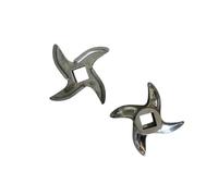 HWEIH Quality Meat Grinder Part No.22 Stainless Steel Grinder Blade Round Cross Shape 13.5X13.5mm Square Hole