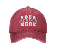 HWFOI Custom Baseball Cap Personalized Unisex Classic Low Profile Adjustable Strapback Hip-hop Hat Baseball Cap Dad Hat Mens Baseball caps UK Gifts for Men
