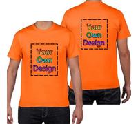 HWFOI Custom T-Shirts for Men Women Personalized Unisex Crewneck Tee Shirt - Customize Your Image Design with Your Photo Text Logo,Personalized T Shirt Customized Shirts Tee Front Adult Back