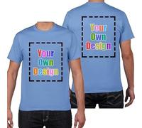 HWFOI Customizable T-Shirt Personalised Workwear Logo Tshirt Company Professional Printed T Shirts with Any Text T Shirts Create Your Own Custom Personalised T Shirt Any Photo Any Text Approx
