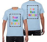HWFOI Customizable T-shirt Personalised Workwear Logo Tshirt Company Professional Printed T Shirts with Any Text T Shirts Create Your Own Custom Personalised T Shirt Any Photo Any Text Approx