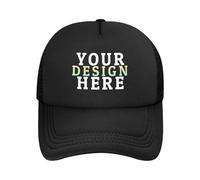 HWFOI Personalised Baseball Cap for Men Women, Custom Sandwich Hat Unisex Sun Cap Adjustable Outdoor Sports Hats Casquette Hat Design Your Own Trucker Hat, Personalised hat