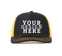 HWFOI Personalised Baseball Cap for Men Women, Custom Sandwich Hat Unisex Sun Cap Adjustable Outdoor Sports Hats Casquette Hat Design Your Own Trucker Hat, Personalised hat