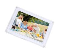 HWGING 10.1 Inch Digital Picture Frame WiFi Digital Photo Frame Smart Digital Frame HD 1280x800 Touch Screen Auto Rotate Portrait Landscape Built in 32GB for VPHOTO App with USB Support (White)