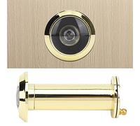 HWGING 220 Degree Viewing Angle Security Door Anti-Theft Viewer with Back Cover for Home Use (Extended 16 Gold Aperture 16-23 Door Thickness)