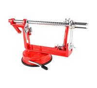 HWGING 3 in 1 Potato Peeler Corer Spiral Cutter Tools 304 Blade Hand Swirl Potato Peeler for Kitchen Restaurant Large Red