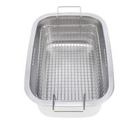 HWGING 304 Stainless Steel Kitchen Sink Bowl Dish Tub Vegetable Washing Basin 7.5L Multi Purpose Washing Up Bowl with Drain Basket for Camping RV Tiny Homes