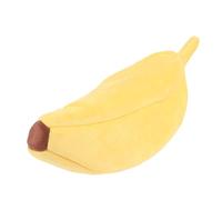 HWGING Banana Pet Bed, Yellow Removable Washable Cute Funny Fruit Shape Dog Bed for Pets Under 2.5kg, Stay Warm, Easy to Clean, Versatile Use with Plush Cushion, for Cats, Dogs, Hamsters