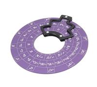 HWGING Circle of Fifths Wheel Music Theory Disc Accessories Melody Tool Metal for Guitar Bass Piano Instruments Learning (Purple)