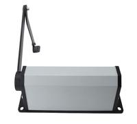 HWGING Electric Swing Door Operator Automatic Swing Gate Opener 90 Degree Curved Arm DC24V Brushless Motor with Soft Start Stop for Single Double Leaf Gates