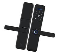 HWGING Electronic WiFi Door Handle Lock Password Fingerprint IC Card Remote Work with