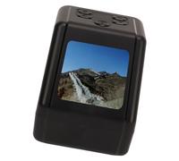 HWGING Faster 12MP Film Slide Scanner with 2 Inch Screen, Convert 135 126 110 Super 8mm Films, Compact Design, 64GB Memory Card, Black and White Negatives